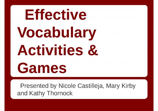 picture Ppt Games 80324 | Vocabulary Activities And Games