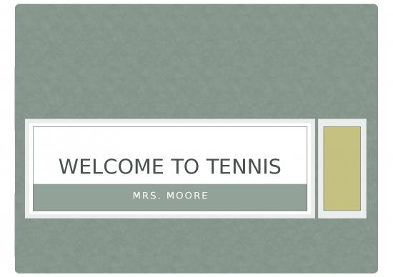picture_Sport Ppt 81062 | Welcome To Tennis