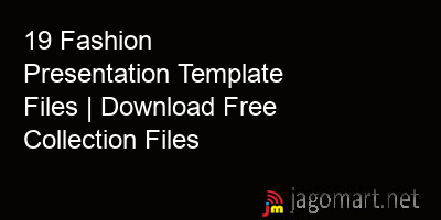 picture 19 Fashion Presentation Template Files | Download Free Collection Files