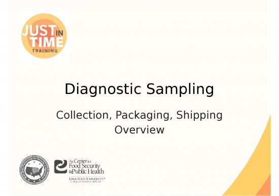 picture Specimen Collection Ppt 83356 | 06 Diagnostic Sampling Overview Jit Ppt Final