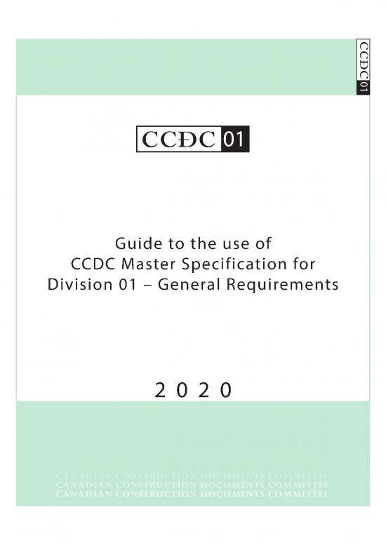 picture1_Construction Pdf 84182 | 2020 Ccdc Guide To Division 01 Toc En