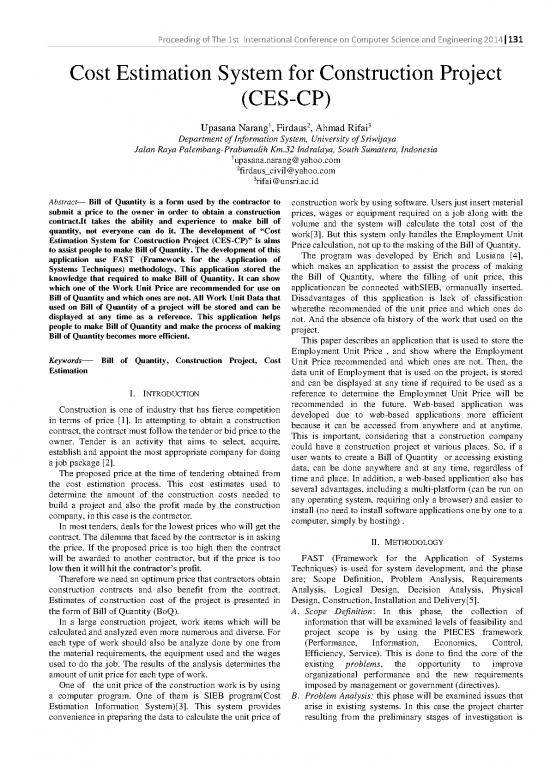 picture_Sample Contract For Construction 83863 | 224322 Cost Estimation System For Construction