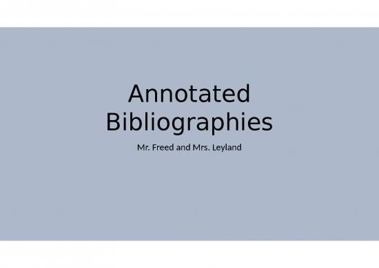 picture_Annotated Bibliography Ppt 81749 | Annotated Bibliographies