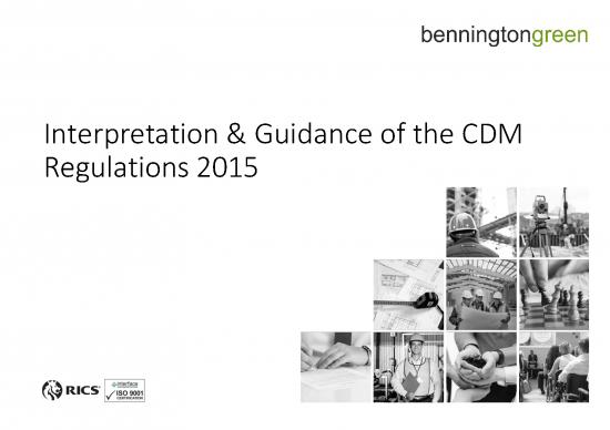 picture Construction Pdf 83560 | Bennington Green Cdm 15 Project Guidance A4l