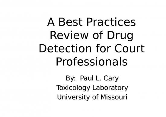 picture Specimen Collection Ppt 83227 | Best Practices Review Of Drug Detection For Court Professionals 14