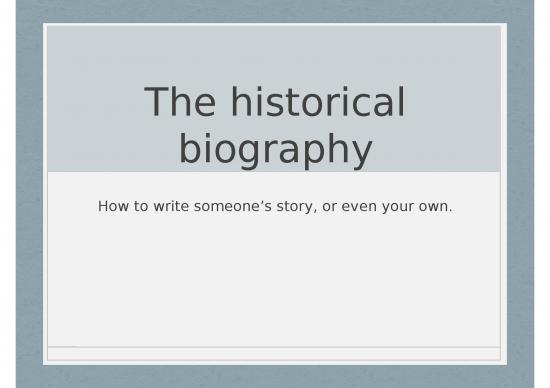 picture_Biography Ppt 81831 | Biographies