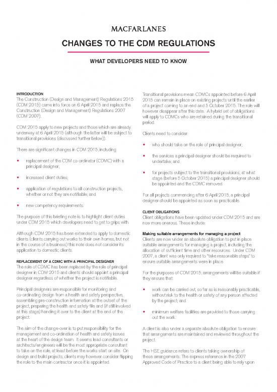 picture Construction Pdf 83853 | Changes To The Cdm Regulations What Developer Clients Need To Know Plus Transitional Provisions Under Cdm