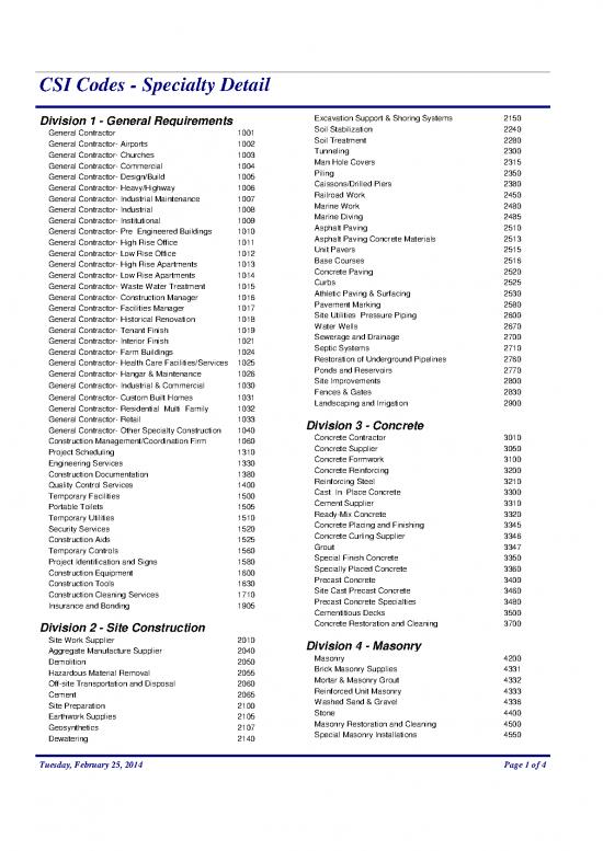 picture_Construction Pdf 84225 | Csi Codes Ct Abc