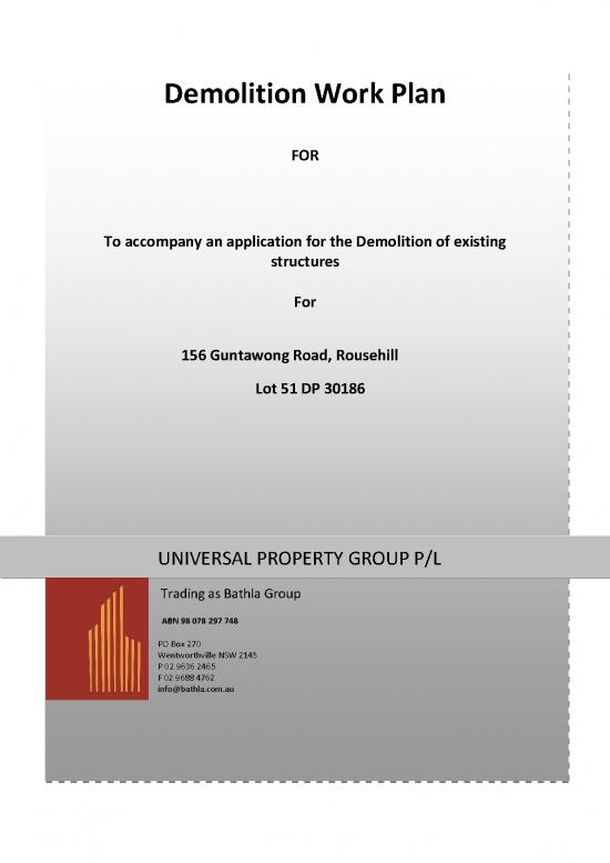 picture_Demolition Plan Template 84160 | Demolition Work Plan 156 Guntawong Roadrousehill Pan 58480