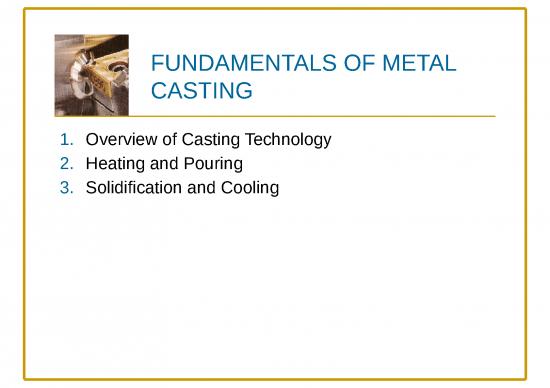 picture_Metal Ppt 82088 | Fundamentals Of Metal Casting
