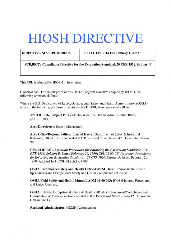 picture_Osha 1926 Pdf 83822 | Hiosh Cpl 02 00 165 Compliance Directive For The Excavation Standard 29 Cfr 1926 Subpart P