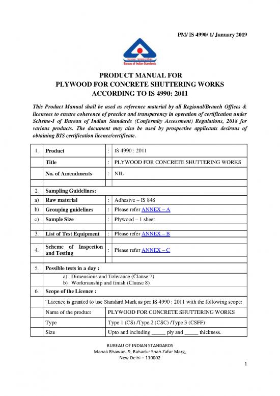 picture1_Shuttering Material List Pdf 83567 | Is 4990 Product Manual