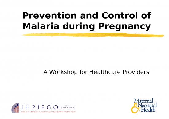 picture1_Malaria Powerpoint Presentation Free Download 83002 | Jhpiego Workshop