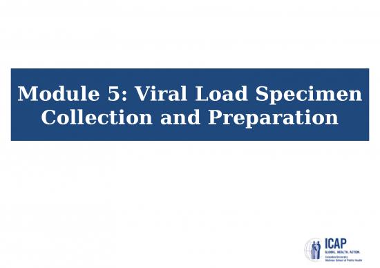 picture_Specimen Collection Ppt 83223 | Module 5   Viral Load Specimen Collection  Preparation Final