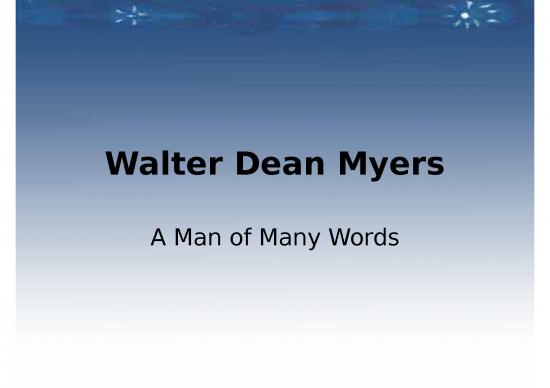 picture_Biography Ppt 81845 | Myers  A Man Of Many Words