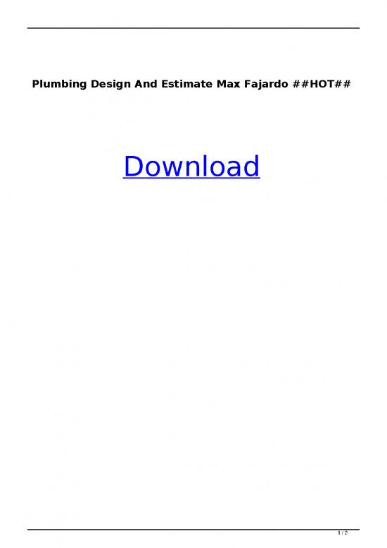 picture_Max Fajardo Estimate Pdf 83909 | Plumbing Design And Estimate Max Fajardo