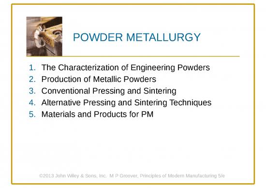 picture Metal Ppt 82091 | Powder Metallurgy