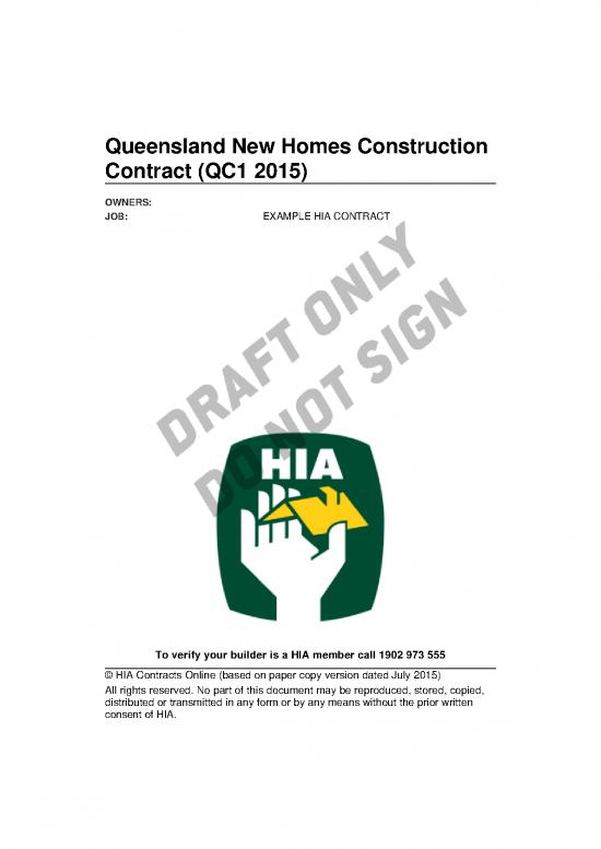 picture_Building Pdf 83513 | Qld Draft Hia Contract Example