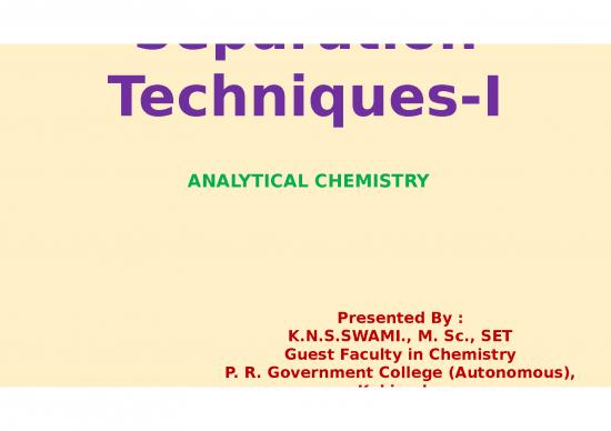 picture1_Methods Of Presentation Pdf 83251 | Separation Methods I By Swami