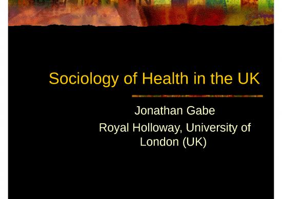 picture_Health Ppt 82971 | Sociology Of Health In The Uk