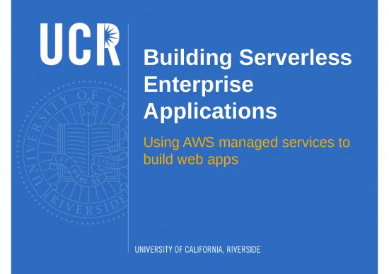 picture Aws Ppt Templates 82657 | Ucr Library Serverless Application Architecture