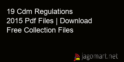 picture 19 Cdm Regulations 2015 Pdf Files | Download Free Collection Files