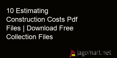 picture 10 Estimating Construction Costs Pdf Files | Download Free Collection Files