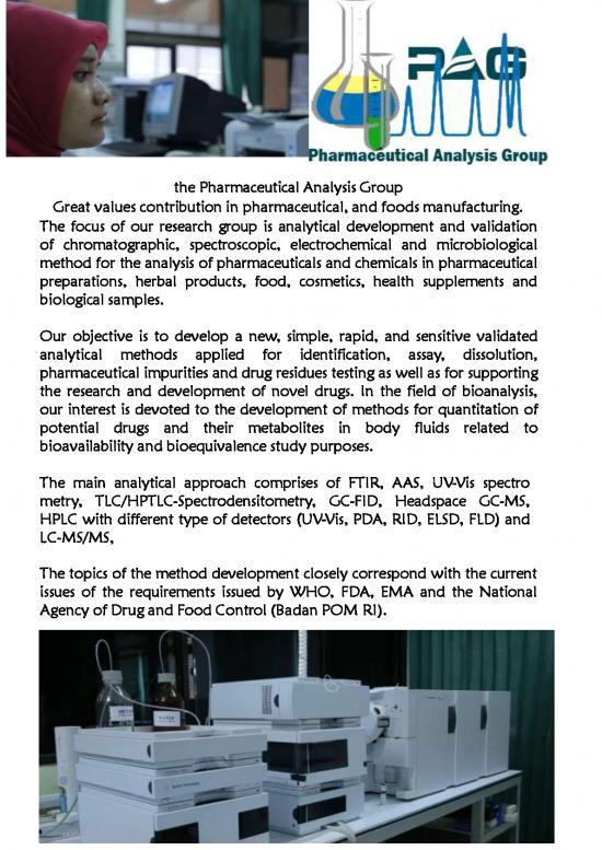 picture Pharmaceutical Analysis Pdf 85691 | 1610428860 4 Pharmaceutical Analysis Development Group Brochure