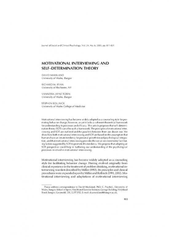picture_Motivational Interviewing Pdf 86238 | 2005 Marklandryantobinrollnick Motivationalinterviewing