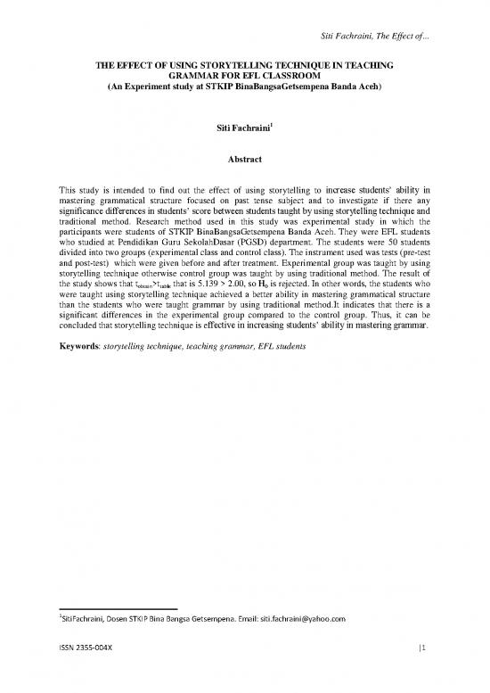 picture1_Traditional Grammar Pdf 85937 | 217654 The Effect Of Using Storytelling Techniq
