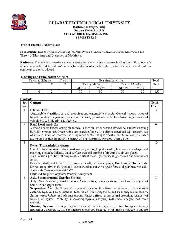 picture Automobile Engineering Pdf 85020 | 3161920