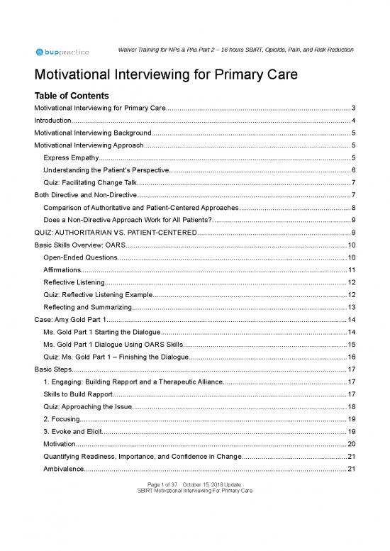picture Motivational Interviewing Pdf 85583 | 5 Sbirtmotivationalinterviewingforprimarycare