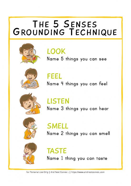 picture1_5 Senses Grounding Technique Poster