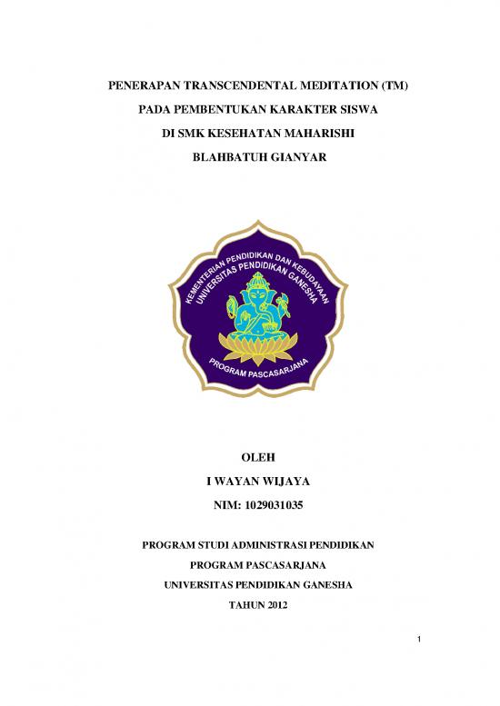 picture1_Transcendental Meditation Pdf 85960 | 73368 Id Penerapan Transcendental Meditation Tm P