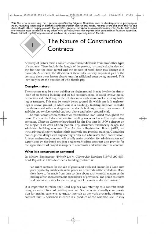 picture Sample Contract For Construction 84509 | 9780230230446 Sample