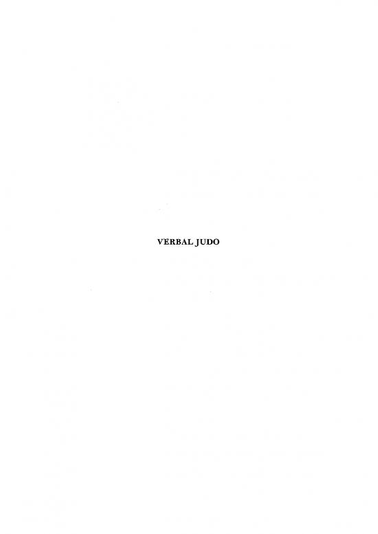 picture Verbal Judo Pdf 85996 | 9780398064563