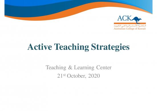 picture Active Learning Strategies Pdf 86405 | Active Teaching Strategies