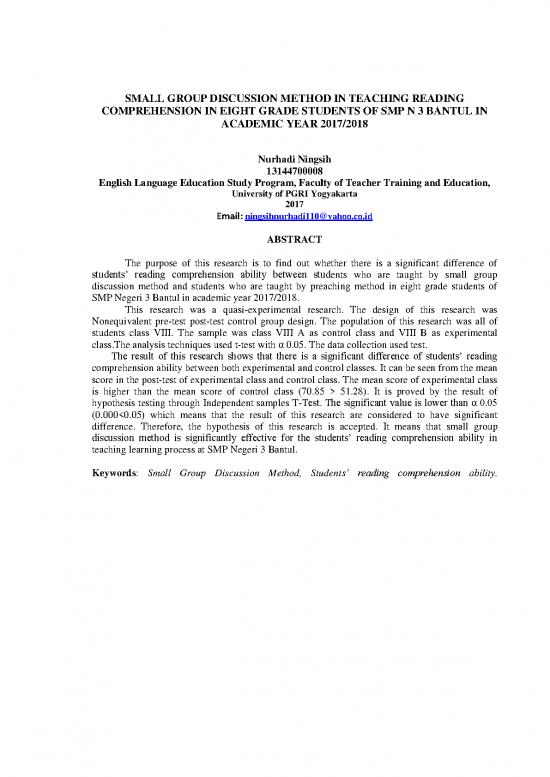 picture Discussion Method Of Teaching Pdf 86191 | Artikel Nurhadi Ningsih