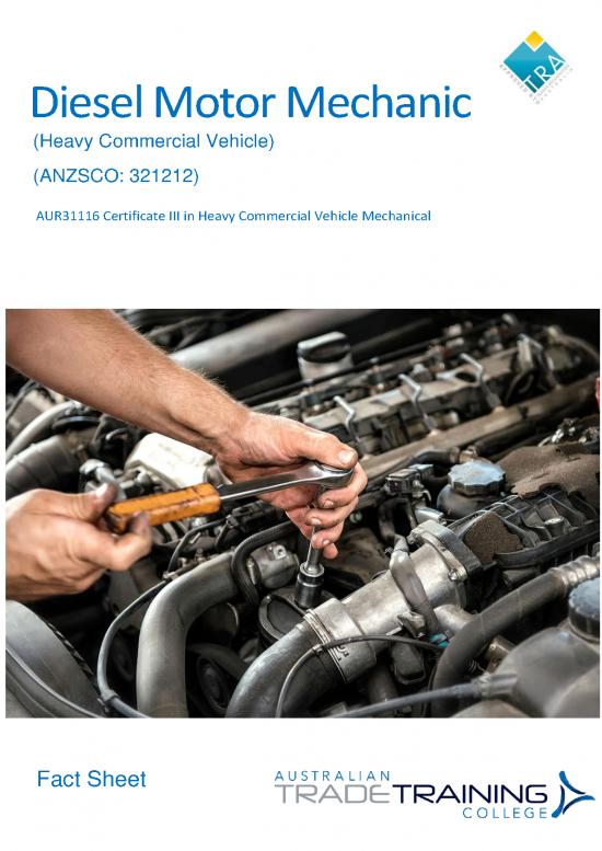 picture_Automotive Pdf 85397 | Attc Fact Sheet Diesel Motor Mechanic V4 1