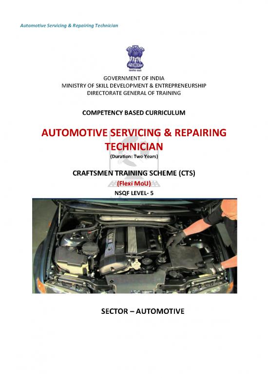 picture Automotive Pdf 84903 | Automotive Servicing Repairing Technician Flx Nsqf 5