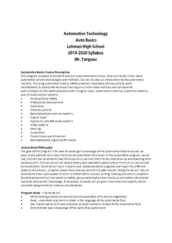 picture_Automotive Pdf 85152 | Automotive Technology Basics Syllabus