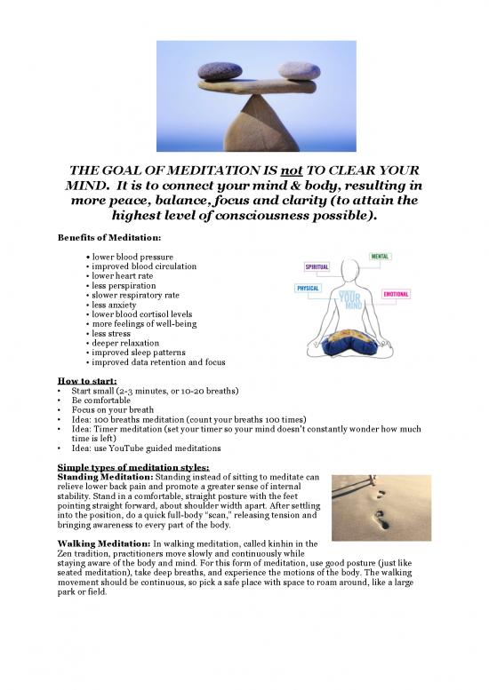 picture Types Of Meditation Pdf 85976 | Benefits And Types Of Meditation