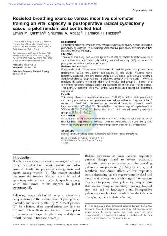 picture_Training Methods Pdf 85372 | Bull Fac Phys Ther Cairo Univ 2016 21 2 61 67