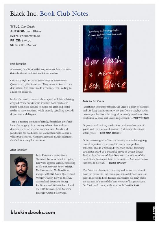 picture1_Car Book Pdf 85088 | Car Crash Book Club Notes