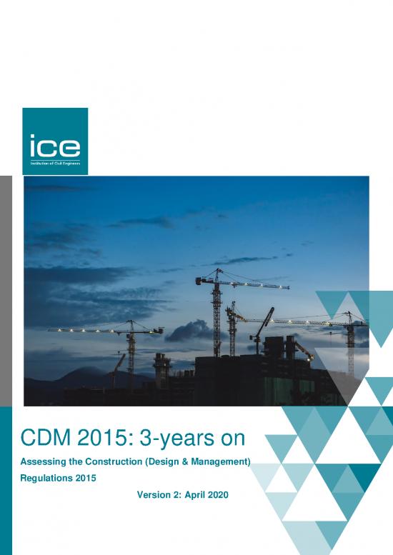 picture Construction Pdf 84366 | Cdm 2015 3 Years On