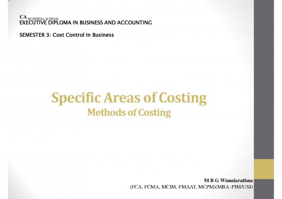 picture_Methods Of Costing Pdf 86510 | Chapter 3  Specific Areas Of Costing