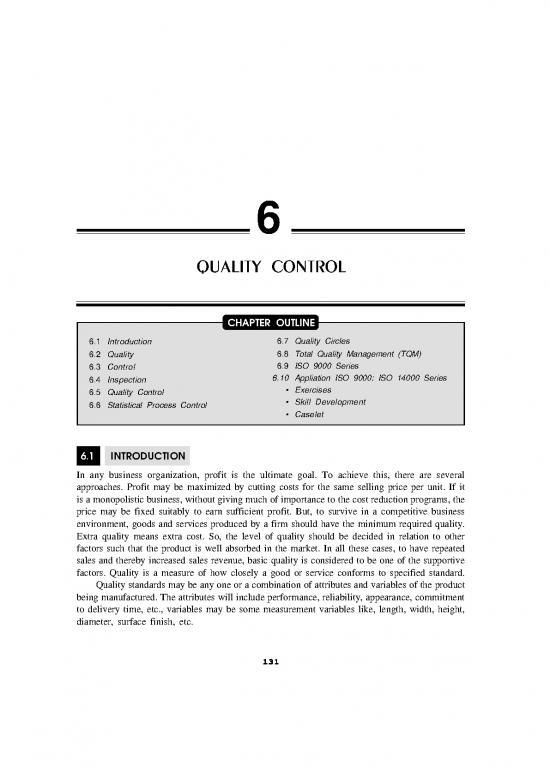 picture Statistical Quality Control Pdf 86038 | Chapter 6   Quality Control