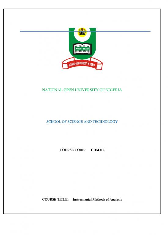 picture Technology Pdf 86031 | Chm 306   Instrumental Methods Of Analysis