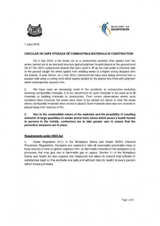 picture Building Pdf 84538 | Circular 20160601 Safe Storage Of Combustible Materials In Construction