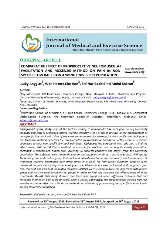 picture_Mckenzie Method Pdf 86163 | Comparative Effect Of Pnf And Mckenzie On Pain